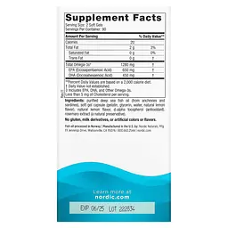 Риб'ячий жир Nordic Naturals Ultimate Omega зі смаком лимона 1280 мг 180 капсул - мініатюра 4