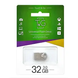 Флеш накопичувач USB 32Gb T&G Metal TG106, Silver, USB 3.0 (TG106-32G3) - мініатюра 2