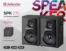 Акустика Defender 2.0 SPK-270 10Вт USB Black (65270) - мініатюра 8