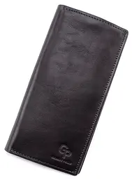 Чоловічий шкіряний портмоне GRANDE PELLE 19,5х10х2,5 см acs0024469