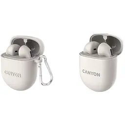 Навушники Canyon TWS headset TWS-6 Beige (CNS-TWS6BE) - мініатюра 3