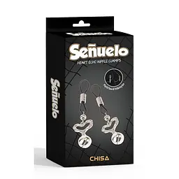 Затискачі на соски Heart Echo Nipple Clamps-Senuelo-Chisa - мініатюра 4