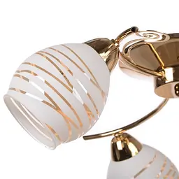 Люстра стельова Brille в спальню E14 60W G (LK-507C/3) - мініатюра 3