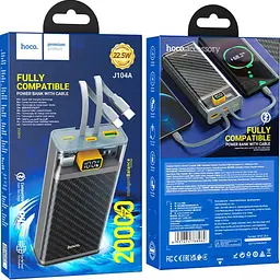 Зовнішній акумулятор Hoco J104A Discovery Edition 20000mAh 22.5W Gray (788962) [109963] - мініатюра 8
