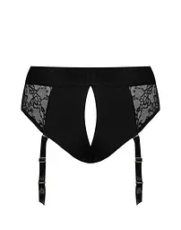 Мереживні труси для страпону з підв'язками для панчох Strap-On-Me DIVA HARNESS - L - мініатюра 4