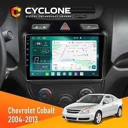 Штатна магнітола Chevrolet Cobalt 2004-2013 Cyclone C9-013 4x64 DSP 4G Cyclone (НФ-00007205)