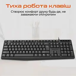 Клавіатура Meetion K200 USB UA Black (MT-K200-A-RUA) - мініатюра 4