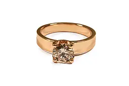 Каблучка з шипами з муассанитом 1ct 21.5 K-0311