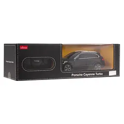 Машинка на управлінні Porsche Cayenne Turbo 1:24 чорна RASTAR - мініатюра 8
