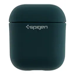 Футляр із нейлоновим шнурком Spigen Leather Armor Airpods 1/Airpods 2 Dark Green (35259_3345591)