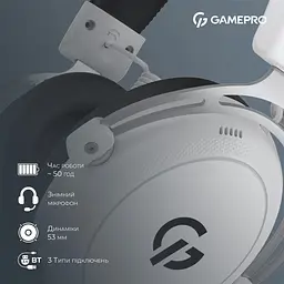 Ігрові навушники GamePro Asgard Skald 4-Mode White (HSW160W) [161115] - мініатюра 10