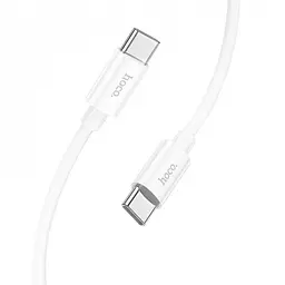 Зарядний кабель Hoco X87 Magic Silicone 60W Type-C - Type-C білий 1 м - мініатюра 4
