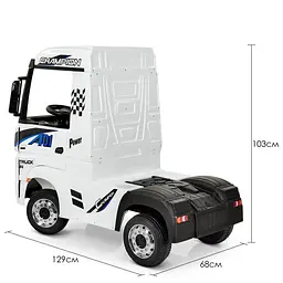 Дитячий електромобіль-вантажівка Bambi M 4208EBLR-1 Mercedes-Benz до 30 кг - мініатюра 3