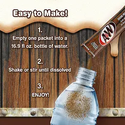 Порошковий напій A&W Root Beer Powder Drink Mix 6 стіків 15 г - мініатюра 2