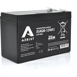 Батарея до ДБЖ AZBIST 12V 9Ah Super AGM (ASAGM-1290F2)