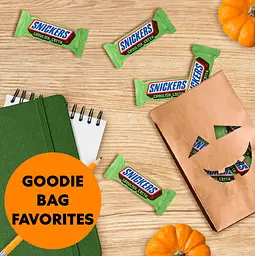 Шоколадні батончики Snickers Ghoulish Green Milk Chocolate Halloween 188г - мініатюра 3