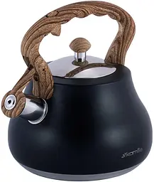 Чайник Whistling Kettle Black 2.7л зі свистком Kamille Ø16.5х23 см kuh0011096 - мініатюра 2