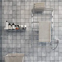 Електрична рушникосушарка Kosser Скоба с полкой 700x500/6 ER рег. ДСп04ЕR, Хром, Праве - мініатюра 3