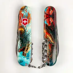 Ніж Victorinox Huntsman Zodiac 91 мм Бойовий дракон (1.3713.7_Z3230p) - мініатюра 12