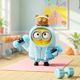 Колекційна м'яка іграшка з кільцем Pор Tор 52 Toys серії Bob & Tim Посіпаки (25ZB301XHRTJ001) - мініатюра 5