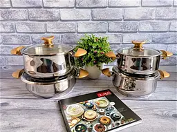 Набір посуду O.M.S. Collection 1036 Gold 8 предмета - мініатюра 3