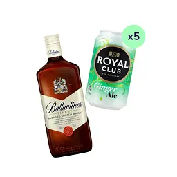 Коктейль Ballantine's Ginger (набір інгредієнтів) х10 на основі Ballantine's Finest Blended Scotch Whisky - мініатюра 2