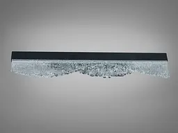 Настінний LED бра-планка Romin чорна 11 Вт скло - мініатюра 3