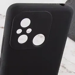 Чохол Silicone Cover Lakshmi Full Camera (AA) with logo для Xiaomi Redmi 12C / Poco C55 Чорний / Black - мініатюра 5