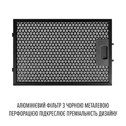 Витяжка пристінна PERFELLI DESIGN QUADRO 36 NERO SILENZIO - мініатюра 13