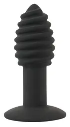 Анальна пробка з вібрацією Orion Black Velvets Twist plug 10.7 см (чорний)