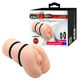 Мастурбатор Crazy Bull Leona Pocket Pussy тілесний