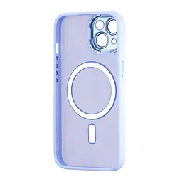 Чохол Silicone Matte Case Protected Camera with MagSafe iPhone 15 Lilac - мініатюра 3