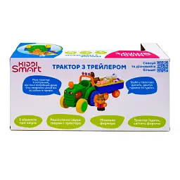 Розвиваюча іграшка Kiddi Smart Трактор з трейлером (063180) - мініатюра 4