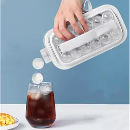 Силіконова форма для льоду на 17 кульок у вигляді пляшки біла ICE CUBE TRAY - мініатюра 2