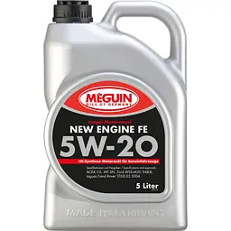 Моторна олива Meguin New Engine FE SAE 5W-20 5 л