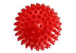 Масажний м'ячик EasyFit PVC 7.5 см м'який (надувний) червоний (EF-1058-R)
