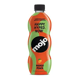 Напій безалкогольний Mojo Манго-Персик соковмісний сильногазований 0.5 л