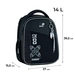 Рюкзак каркасний "Kite" Education Skate 1від.,3карм. №K26-555S-7