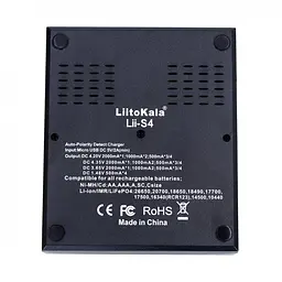 Зарядний пристрій LiitoKala lii-S4 4 канали Чорний (1480420244) - мініатюра 4