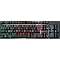 Клавіатура REAL-EL Comfort 7011 Backlit Black (EL123100043) [128771] - мініатюра 1