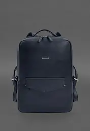 Шкіряний рюкзак на блискавці Cooper maxi синій - мініатюра 2