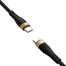 Кабель XON SmartCable Type-C - Type-C PD 100W 1м MaxCharge (SC302C1W1B 3593) Чорний - мініатюра 3