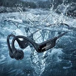 Бездротові спортивні навушники ACEFAST N10 bone conduction BT earphones, IP68, Black - мініатюра 5