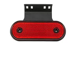 Габарит LED прямокутний 110х42 мм/12/24V/20 діодів/гумовий кронштейн/Червоний 2 шт. (Туреччина)