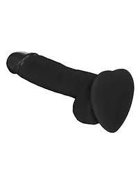 Реалістичний фалоімітатор Strap-On-Me SOFT REALISTIC DILDO Black - Size M - мініатюра 2