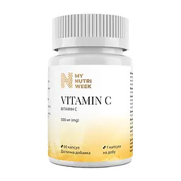 Вітамін C, Vitamin C 500 mg - 60 caps