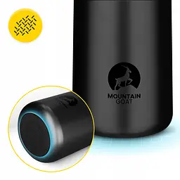 Термос для їжі Mountain Goat 0.72 л з ложкою Black (P-5905973406956) - мініатюра 12