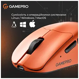 Мишка GamePro Genesis Avenger Wireless/Bluetooth/USB Orange (GM096O) - мініатюра 10