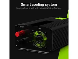 Перетворювач напруги інвертор Green Cell 24V на 230V 500W/1000W UK - мініатюра 4