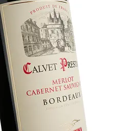 Вино Calvet Prestige Merlot Cabernet Sauvignon Bordeaux AOC червоне сухе 0.75 л - мініатюра 3